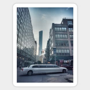 Limousine, Manhattan, New York City Sticker